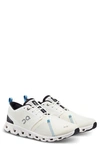 On Cloud X 3 Shift Sneakers In Undyed White/ Black