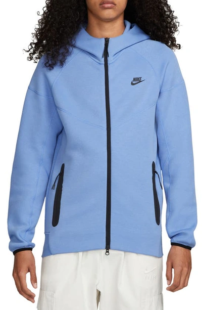 Nike Tech Fleece Windrunner Zip Hoodie In Blue