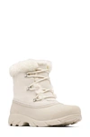 Sorel Snow Angel Faux Fur Detail Waterproof Boot In Chalk/ Light Clay
