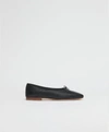 Mansur Gavriel Dream Leather Ballerina Flats In Black