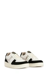 Allsaints Vix Low Top Sneaker In White/black/gun
