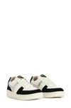 Allsaints Vix Low Top Sneaker In White/ Black/ Gunmetal
