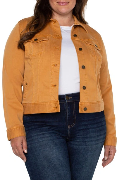 Liverpool Los Angeles Classic Denim Jacket In Amber Dawn