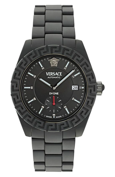 Versace Dv One Automatic 43mm In Black