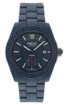 Versace Dv One Automatic 43mm In Blue