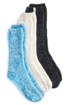 UGG LEDA ASSORTED 3-PACK SPARKLE CREW SOCKS