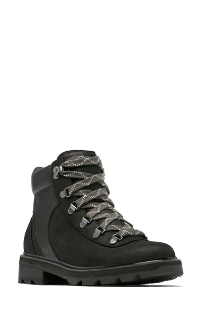 Sorel Lennox Waterproof Hiking Boot In Black/ Gum 2