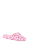 PATRICIA GREEN ZOE GINGHAM QUILTED SLIPPER