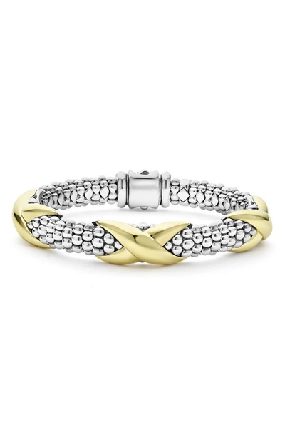 Lagos Embrace Station Bracelet In Silver