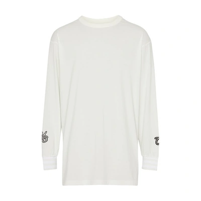 Y-3 Long Sleeve T-shirt In Off_white