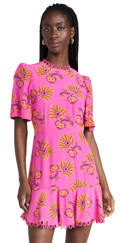 Rhode Daron Dress In Mulberry Toulon