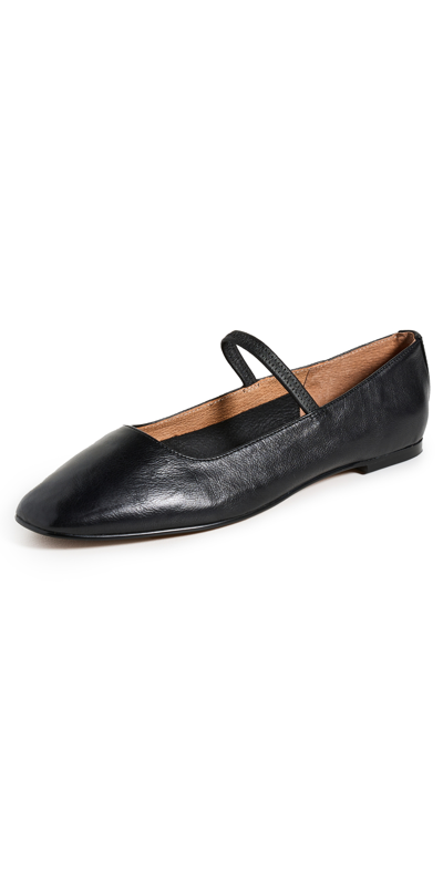 Madewell Martina Elastic Mary Janes In True Black