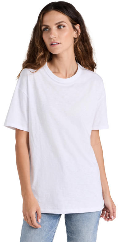 Rag & Bone Mini Slub Boyfriend Tee In White