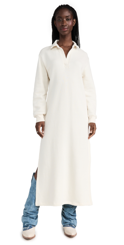 Z Supply Aspen Maxi Dress In Adobe White