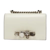 Alexander Mcqueen Jewelled Satchel Shoulder Clutch In Soft_ivory