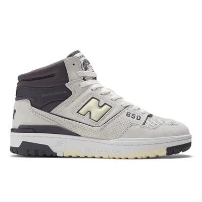New Balance Unisex 650 In White/purple/yellow