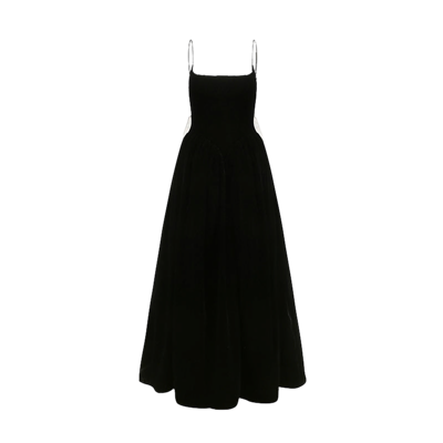 Nana Jacqueline Candace Velvet Dress In Black