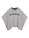 GIVENCHY GREY 4G LOGO-INTARSIA REVERSIBLE PONCHO