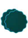 La Doublej Cloud Placemat Set Of 2 In Tinta Unita Verde