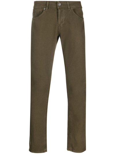 Dondup Slim-cut Cotton Jeans In Green