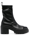 GIUSEPPE ZANOTTI VICENTHA 75MM ROUND-TOE BOOTS