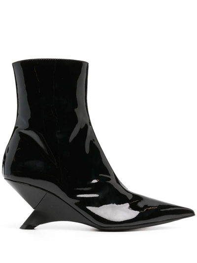 Vic Matie Swam Tube 70mm Ankle Boots In Black