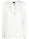 PINKO PUSSY-BOW BUTTON-UP SHIRT