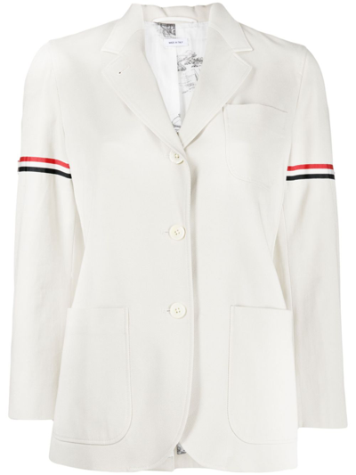 Thom Browne 红白蓝条纹西装夹克 In Neutrals