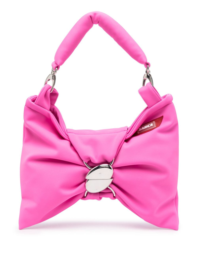 Ancuta Sarca Bow Padded Tote Bag In Pink