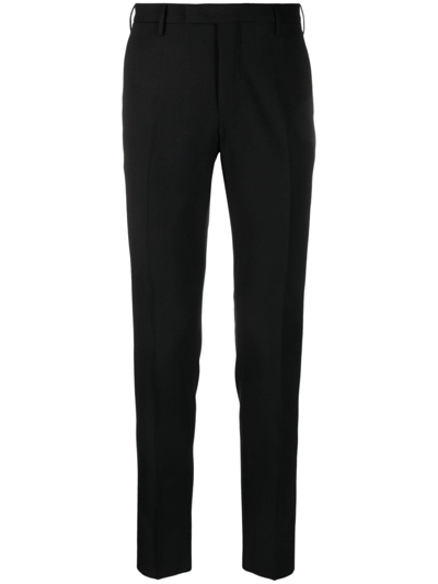 Pt Torino Slim-cut Leg Chino Trousers In Black