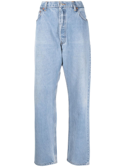 Re/done 90's Straight-leg Jeans In Blue