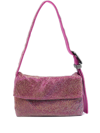 Benedetta Bruzziches Vitty La Mignon Crystal-embellished Satin Shoulder Bag In Pink