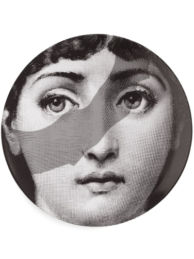 Fornasetti Wall Plate Tema E Variazioni N.134 In White/black