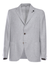 Lardini Cashmere Jacket In Gray