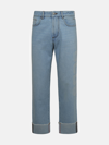 Gcds Jeans In Light Blue