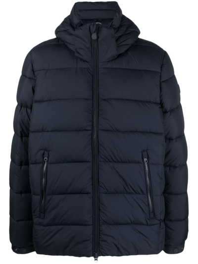 Save The Duck Padded Hooded Jacket In Blue