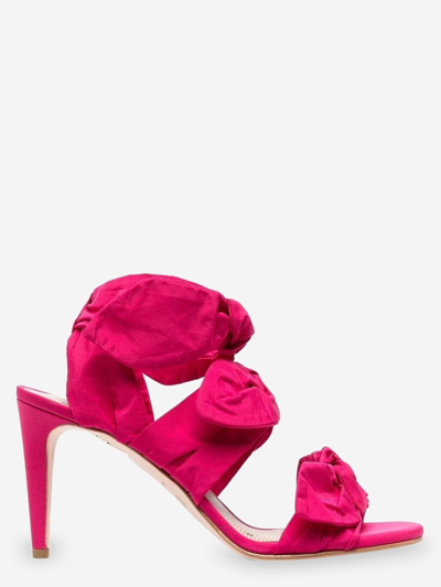 Redv Bow-detail Heeled Sandals In Pink