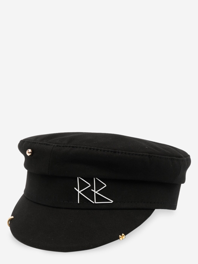 Ruslan Baginskiy Baker Boy Cotton Hat In Black