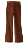 Tractr Kids' Pull-on Flare Corduroy Pants In Brown