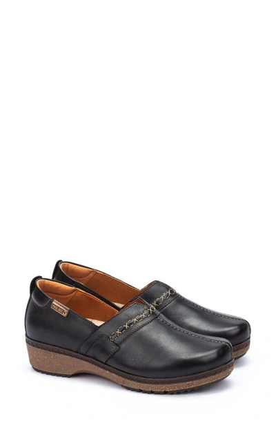 Pikolinos Granada Leather Clog In Black