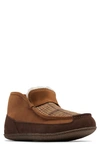 Sorel Manawan Ii Faux Fur Lined Slipper In Elk/tobacco