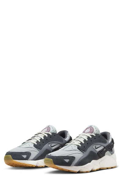 Nike Air Huarache Runner Sneaker In Light Smoke Grey/black/light Silver