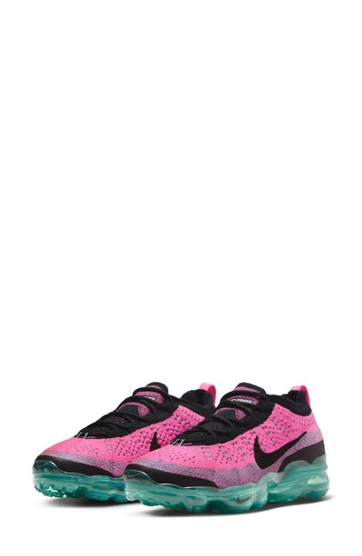 Nike Air Vapormax 2023 Fk Sneaker In Clear Jade/black/pink Blast/white