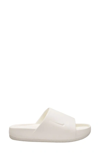 Nike Women's Calm Slide Sandals From Finish Line In White | ModeSens