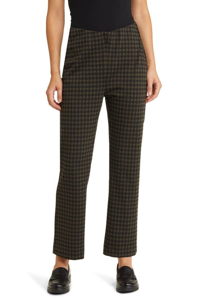 Masai Copenhagen Paige Houndstooth Ankle Pants In Capers