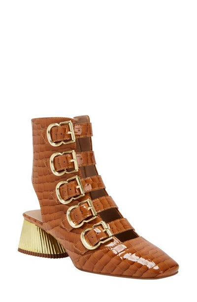 Katy Perry The Clarra Buckle Bootie In Brown