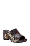 Katy Perry The Surrprise Platform Slide Sandal In Red Multi
