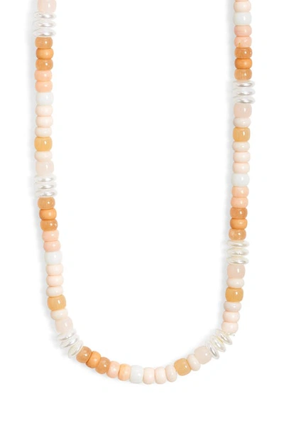Nordstrom Beaded Convertible Stretch Necklace In Neutral Multi