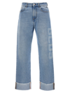 Gcds Blue Cotton Jeans