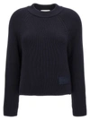 Ami Alexandre Mattiussi Ami Paris Logo Patch Crewneck Jumper